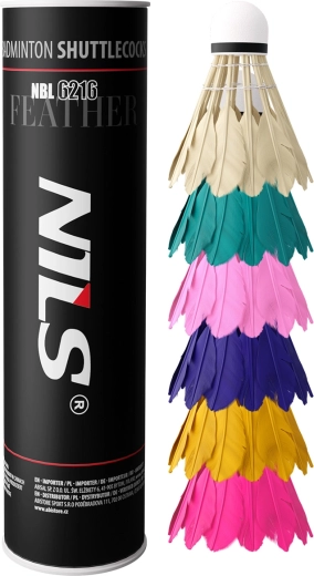 NILS perjaste badminton loptice multicolor 6 kom