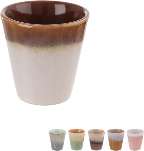 Kameninasta espresso šalica 0,1 l bez ručke (mix glazura)