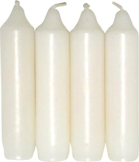 Adventske svijeće bijele 10 cm, promjer 2,5 cm – set 4 kom