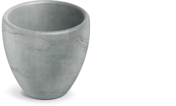 Lončanica Cano 40 cm betonski siva – moderan plastični lonac za interijer i eksterijer