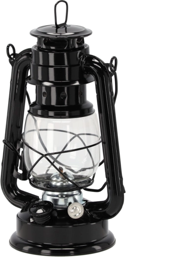 Klasična metalna petrolejska lampa 28 cm