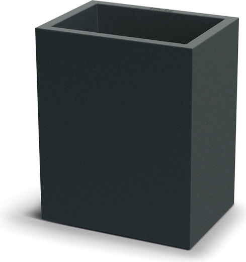 Vaza za cvijeće Cubla Case visoka 36 cm – tamno siva
