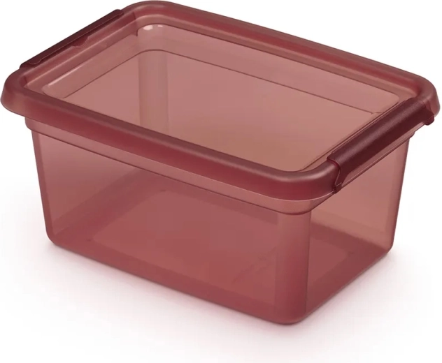 Basestore plastična posuda za hranu s poklopcem i kopčama Rhubarb 1,5 l