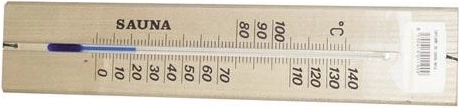 Drveni termometar za saunu 27 cm za zid