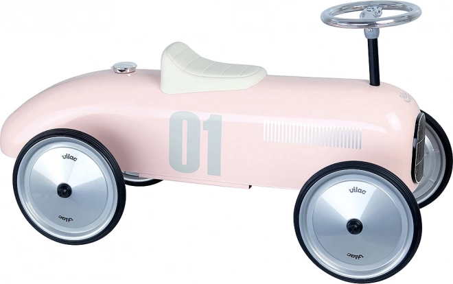 Ružičasti metalni guralica Vilac u vintage stilu