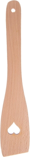 Drvena ravna kuhača/špatula 30 cm s motivom srca