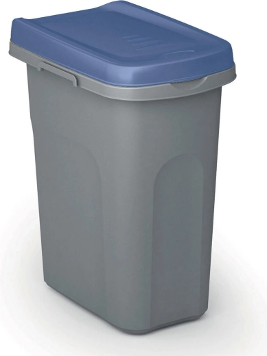 Kanta za razdvajanje otpada HOME Eco System 15 l, siva s plavim poklopcem