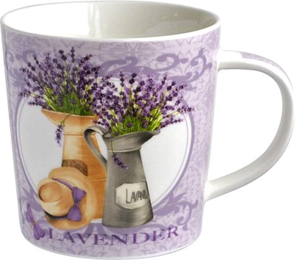 Keramička šalica TORO s motivom lavande 450 ml