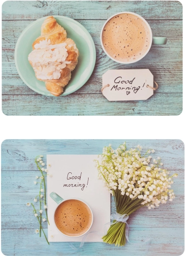 Plastični podmetač Good Morning 43 × 28 cm, miks dekoracija