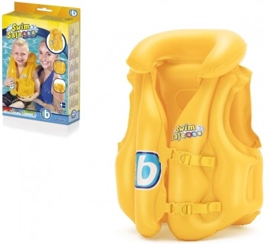 Napuhavajući prsluk Swim Safe žuti, 3 komore, 51 x 46 cm, u kutiji 14 x 21 x 4 cm, za djecu 3–6 godina