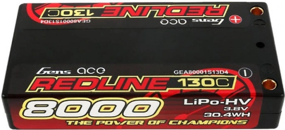 Lipo baterija Gens Ace Redline 8000mAh 3,8V 130C