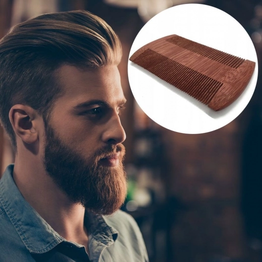 Drveni češalj za bradu