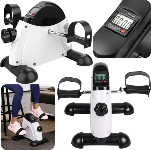 Mini sobni bicikl za ispod stola s LCD zaslonom za ruke i noge