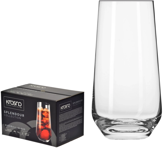 Visoke čaše za piće SPLENDOUR 480 ml, 6 kom – Krosno