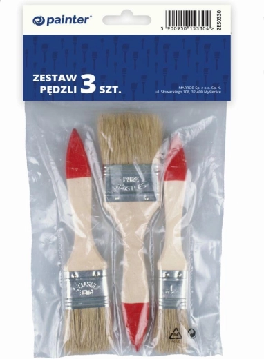 Set ravnih kistova za bojanje 3 kom (1/2", 1", 2")