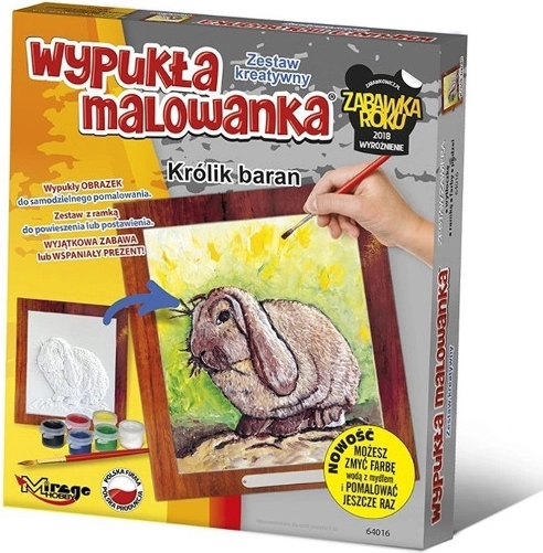 Ispupčena 3D bojanka – ovnoliki kunić