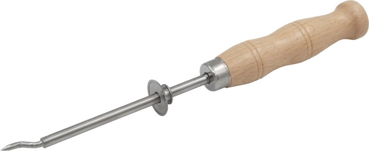 Kružni otvarač za konzerve od nehrđajućeg čelika s drvenom drškom, 24 cm