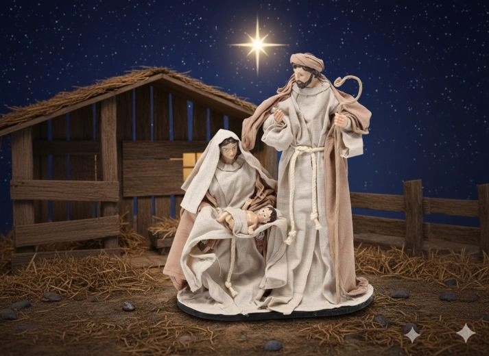 Božićna figurica Sveta obitelj 41 cm