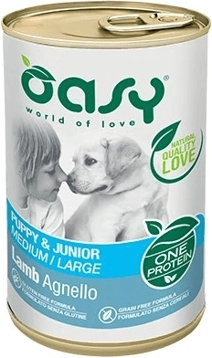 Oasy One Protein Puppy & Junior Medium/Large janjetina 400 g