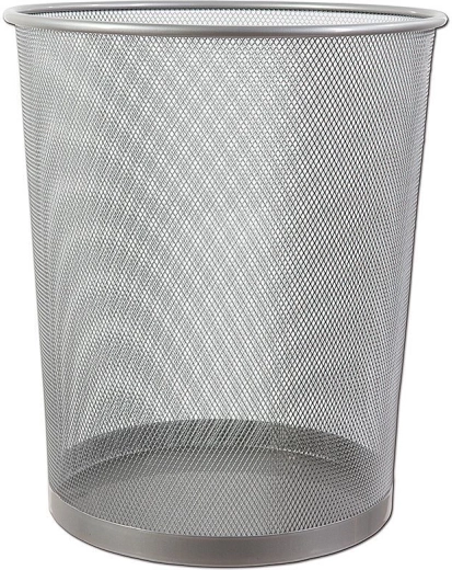 Metalna kanta za otpad, srebrna, 13 l