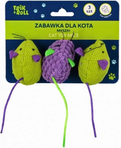 Igračka za mačku – miševi 3 kom