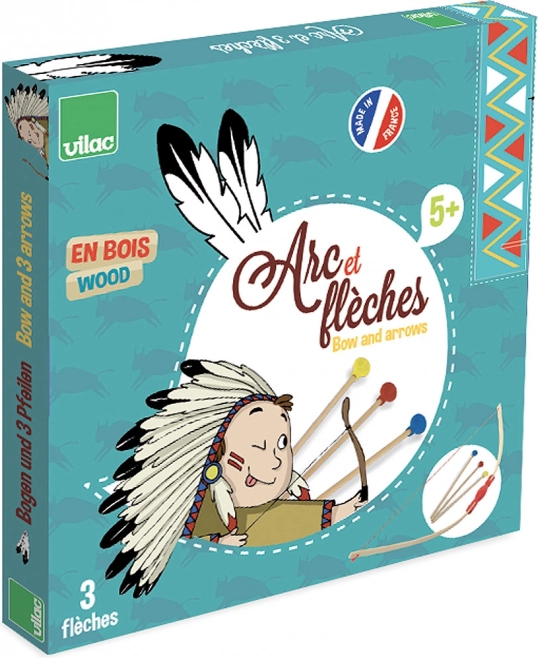 Dječji drveni set za streličarstvo s prianjajućim vrhovima