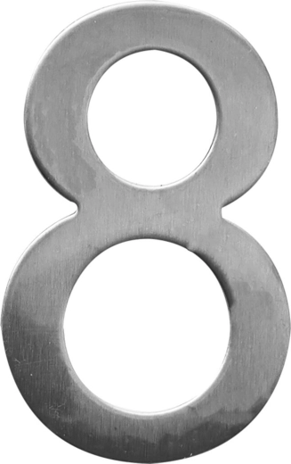 Kućni broj STAR 8 od nehrđajućeg čelika 75 mm