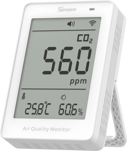 Sonoff AirGuard CO2 – Wi‑Fi LCD mjerač kvalitete zraka