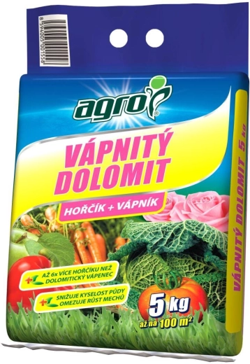 Vapneni dolomit – vrtno gnojivo 5 kg AGRO