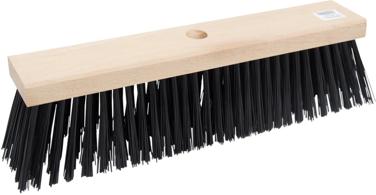 Ulična metla na dršku 40 × 8 cm, drvena, PET vlakna 9 cm