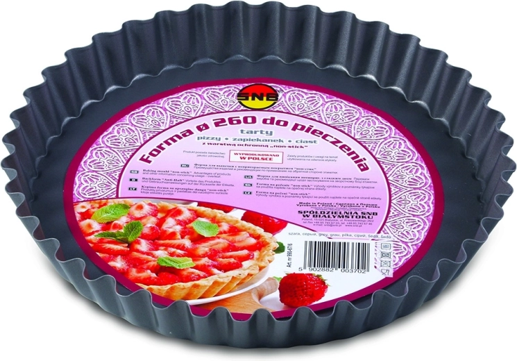 Neprianjajući kalup za tart i pizzu 26 cm, sivi