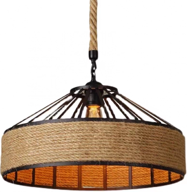 Stropna viseća svjetiljka od konopljinog užeta, promjer 40 cm