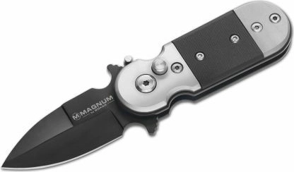 Magnum Black Lightning automatski džepni nož 5 cm, potpuno crn, G10