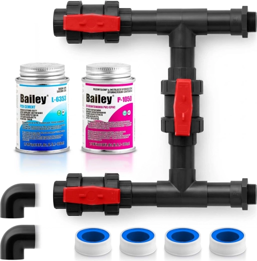 Humberg bypass set za bazensku dizalicu topline s PVC ljepilom i 4× PTFE (teflonskom) trakom