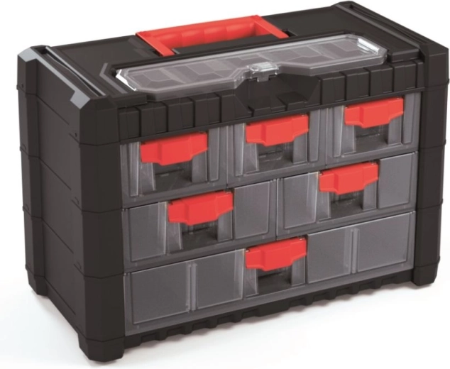 Plastični viseći organizator za alat sa 6 ladica 400 × 200 × 260 mm