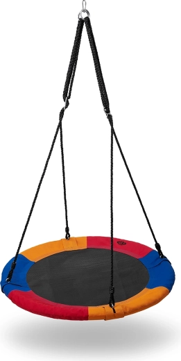 Kružna gnijezda ljuljačka NILS Camp 90 cm, plava/crvena/narančasta