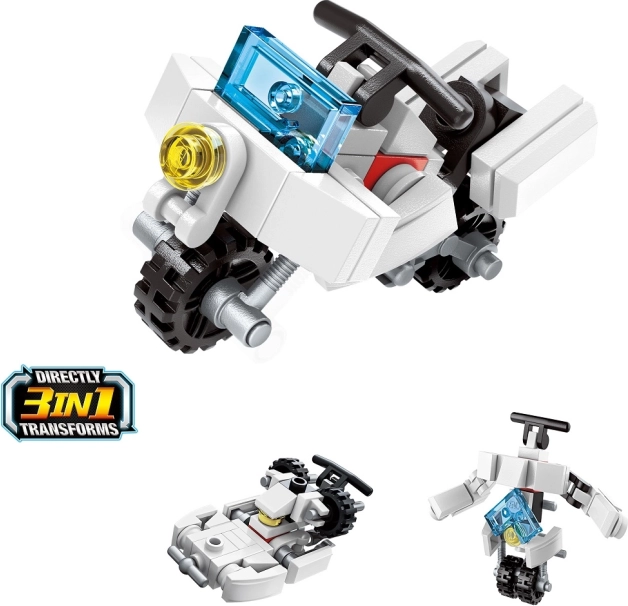 QMAN motocikl 3-u-1 – mini set za slaganje (36 dijelova)