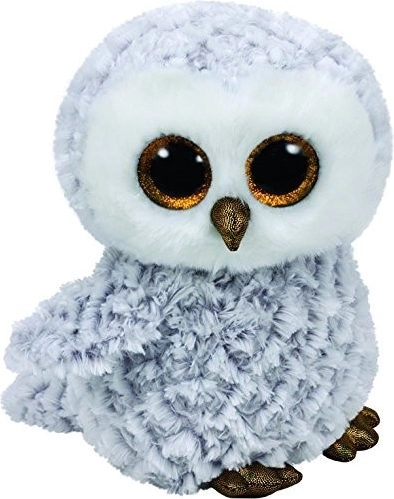 Plišana igračka TY Beanie Boos Owlette - Bijela sova 24 cm