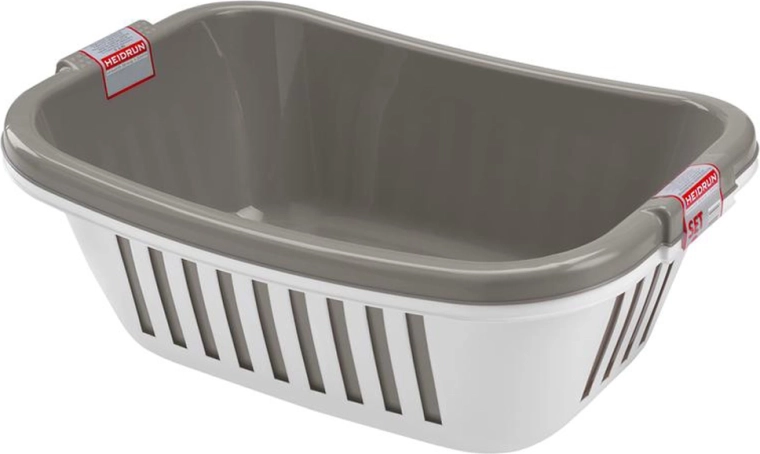 Plastične košare za čisto rublje HEIDRUN, set 2 kom