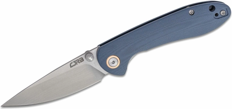 Džepni nož CJRB Feldspar Small, 7,6 cm, stonewash, sivi, G10