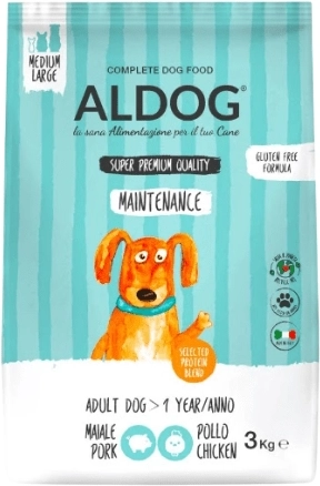 Aldog Maintenance granule za aktivne odrasle pse srednjih i velikih pasmina 3 kg