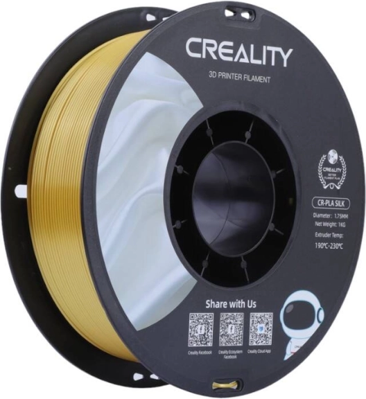 Pla filament creality cr-silk, zlatni, 1,75 mm