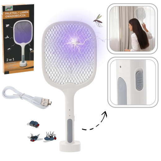 Električna muholovka 2-u-1 s UV svjetlima i USB‑C