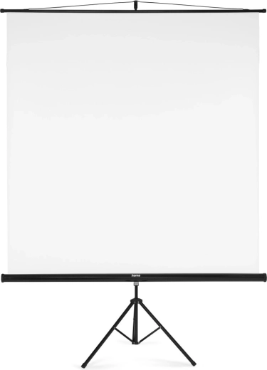 Stativno projekcijsko platno 180 × 180 cm 2u1 bijelo