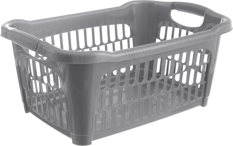 Hobby otvorena košara za rublje 25 l, siva