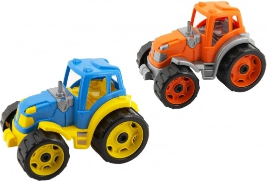 Traktor 24x16 cm plast s slobodnim pogonom 2 boje 12m+