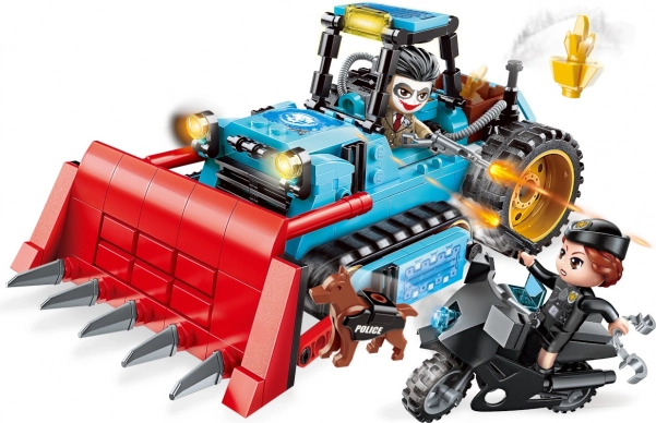 Qman Police Battle Force bager – građevni set