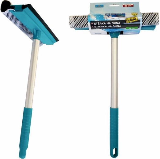 Brisač za prozore s molitanom i gumom 25 cm s drškom 38 cm