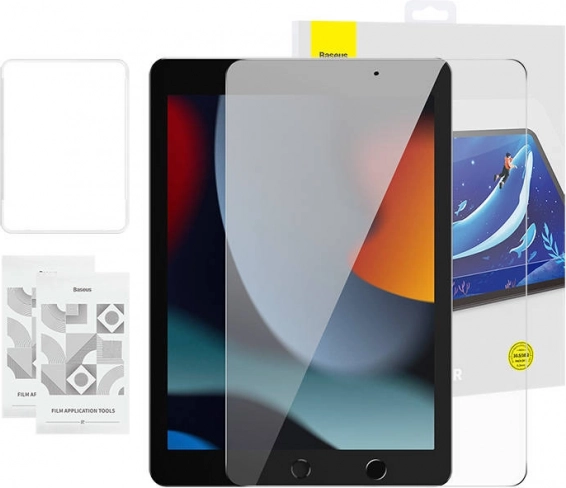 Kaljeno staklo Baseus Crystal za iPad Pro/Air 10,2" (2 kom) s kompletom za čišćenje
