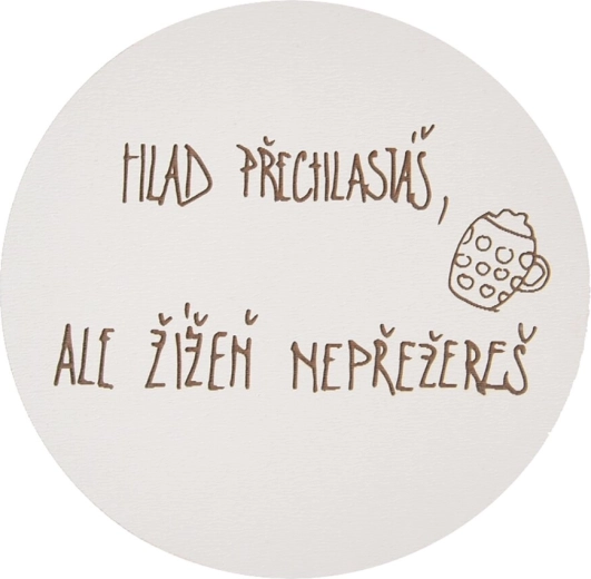Drveni podmetač, gladak, promjer 10 cm